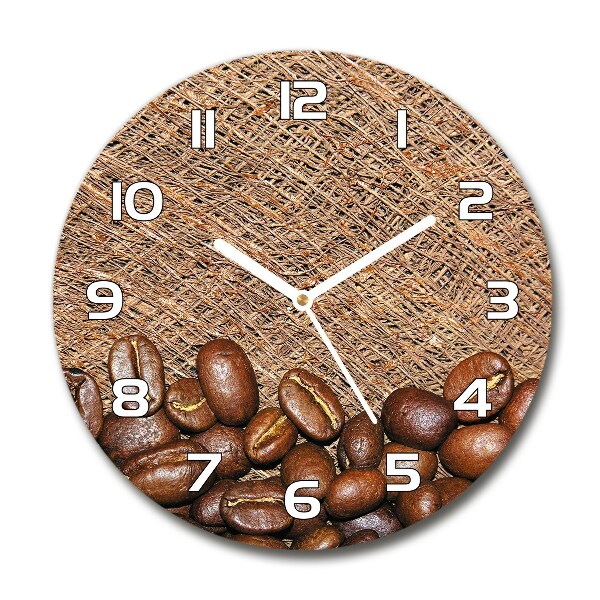 Reloj de pared redondo Granos de café