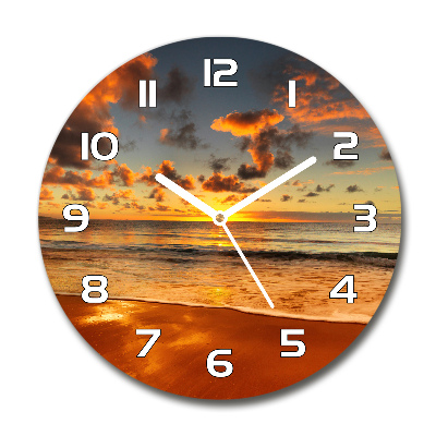 Reloj de pared redondo Playa australiana