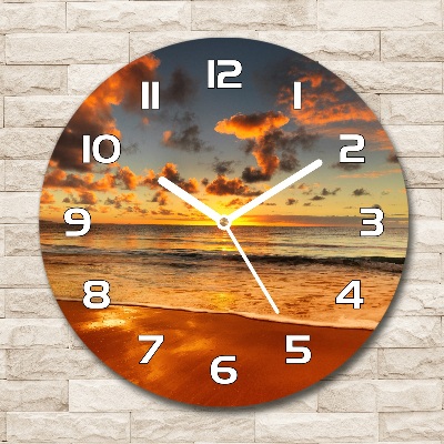 Reloj de pared redondo Playa australiana