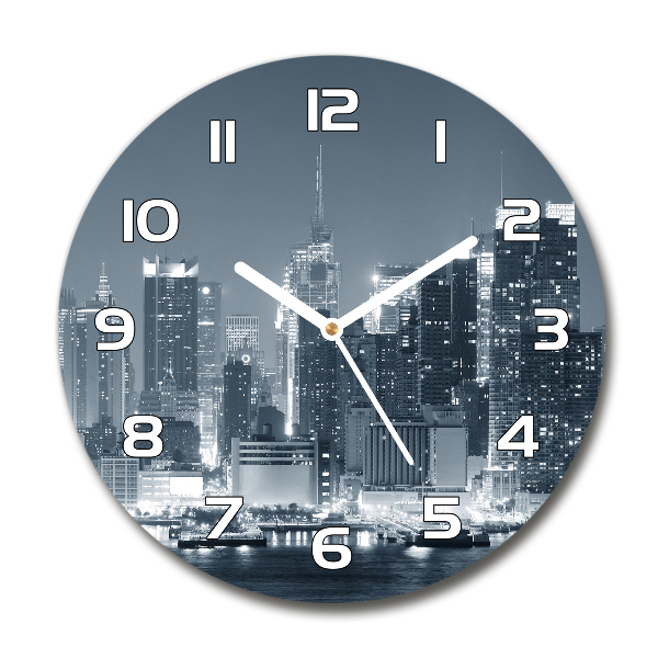 Reloj de pared redondo Manhattan Nueva York