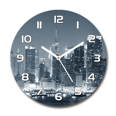 Reloj de pared redondo Manhattan Nueva York