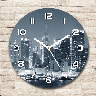 Reloj de pared redondo Manhattan Nueva York