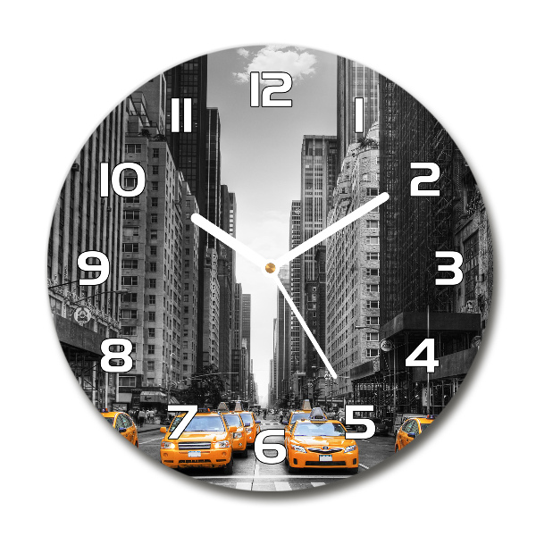 Reloj redondo pared Taxis de Nueva York