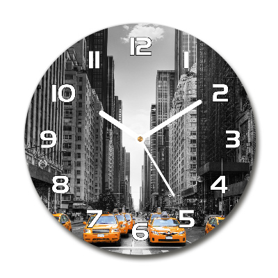Reloj redondo pared Taxis de Nueva York