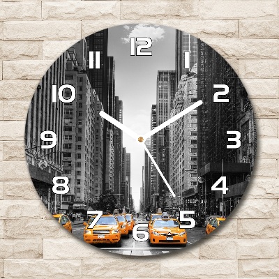 Reloj redondo pared Taxis de Nueva York