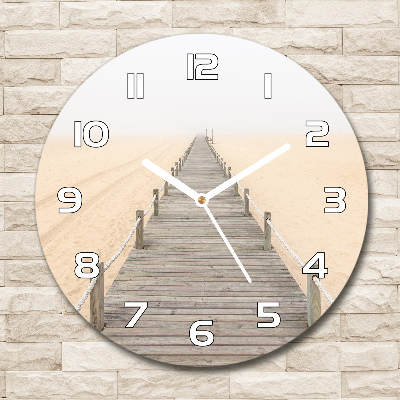Reloj de pared redondo Camino de playa