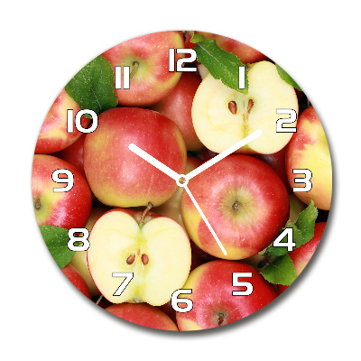 Reloj de pared redondo Manzanas