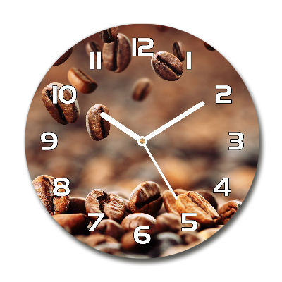 Reloj redondo pared Granos de café
