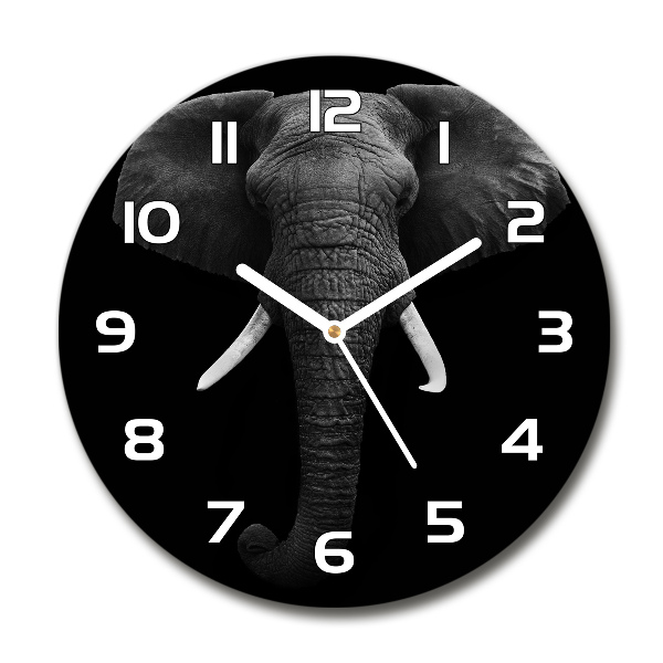 Reloj de pared redondo Elefante africano
