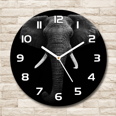 Reloj de pared redondo Elefante africano