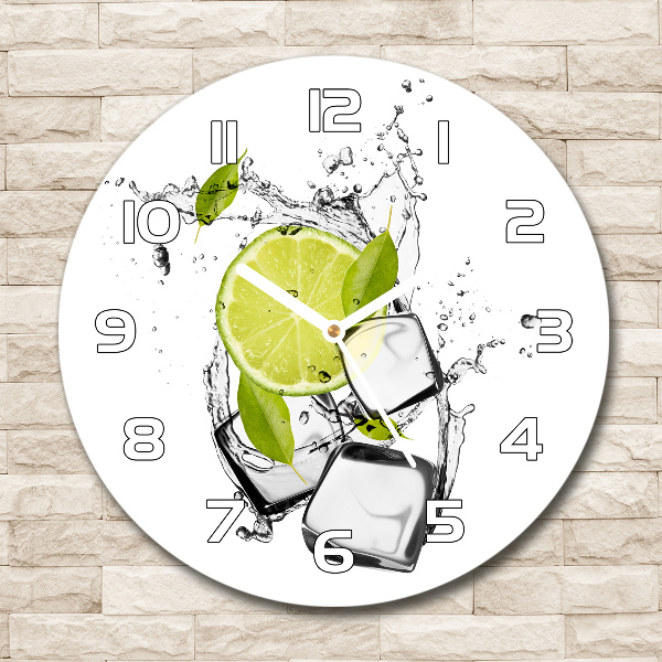 Reloj de cristal redondo Lima con hielo