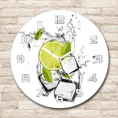 Reloj de cristal redondo Lima con hielo