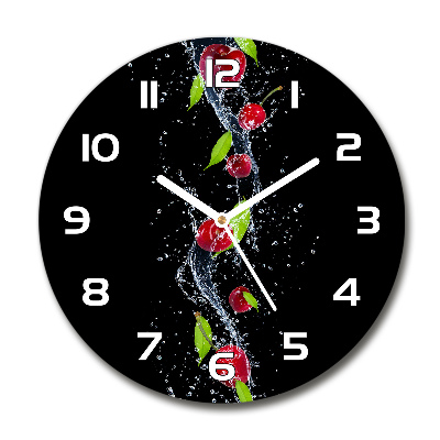 Reloj de cristal redondo Guindas