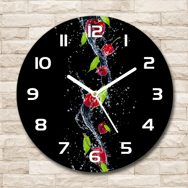 Reloj de cristal redondo Guindas