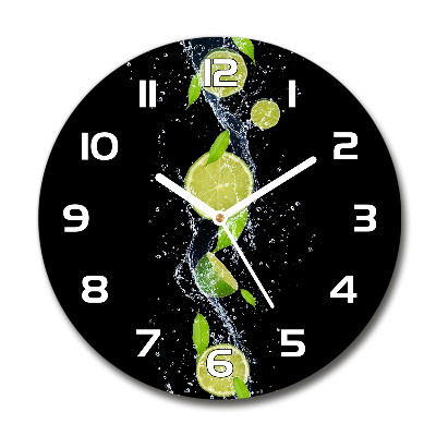 Reloj de pared redondo Limas y agua