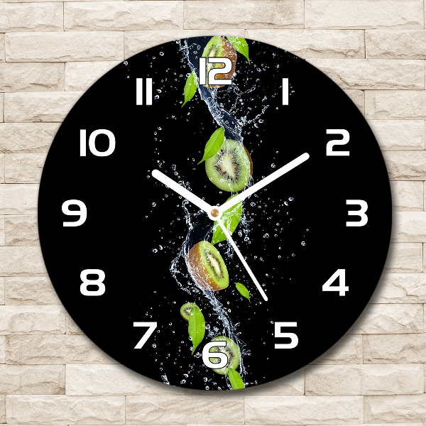 Reloj redondo pared Kiwi y agua