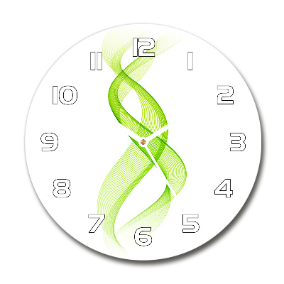 Zegar szklany na ścianę Kolorowe fale