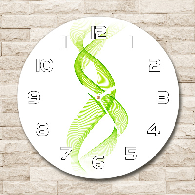 Zegar szklany na ścianę Kolorowe fale