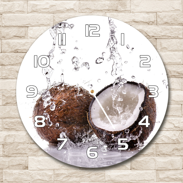 Reloj de pared redondo Coco y agua