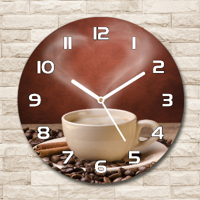Reloj de pared redondo Café aromático