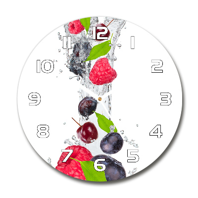 Reloj de pared redondo Fruta y agua