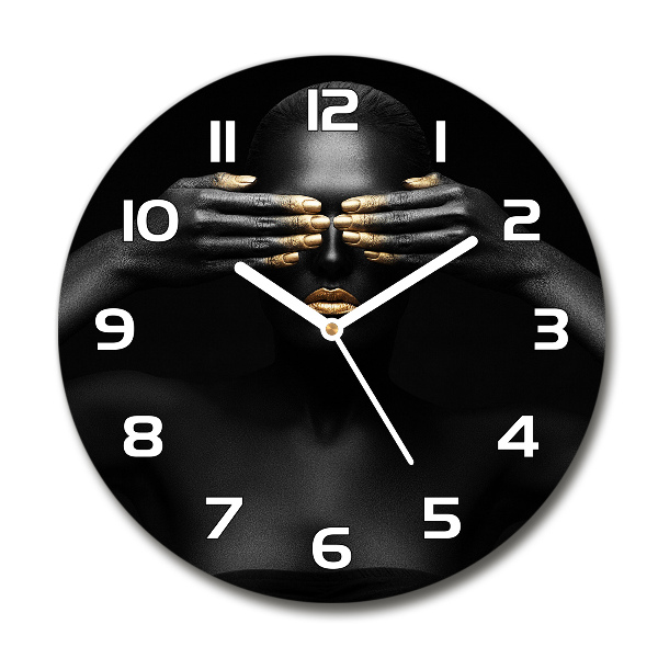 Reloj de pared redondo Mujer de negro