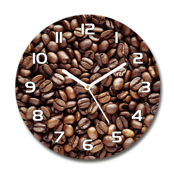 Reloj de pared redondo Granos de café