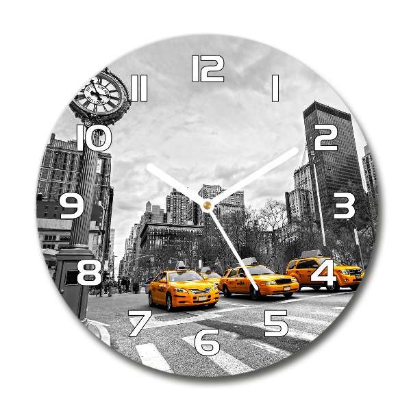 Reloj redondo pared Taxis de Nueva York