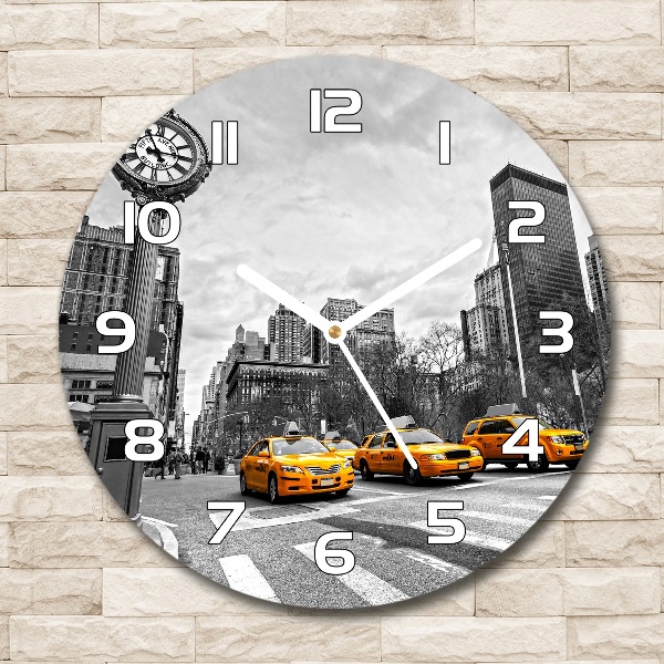 Reloj redondo pared Taxis de Nueva York