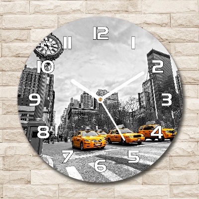 Reloj redondo pared Taxis de Nueva York