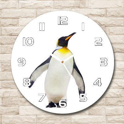 Reloj de cristal redondo Pingüino