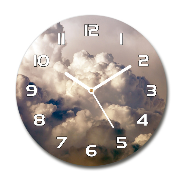 Reloj de pared redondo Nubes en el cielo