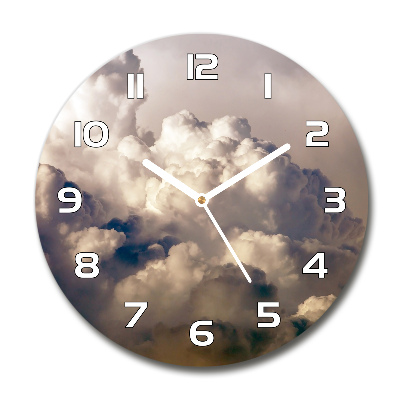 Reloj de pared redondo Nubes en el cielo