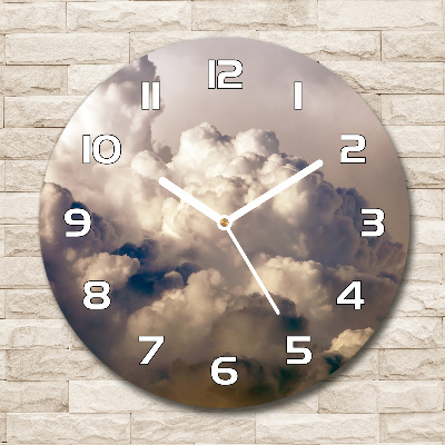 Reloj de pared redondo Nubes en el cielo