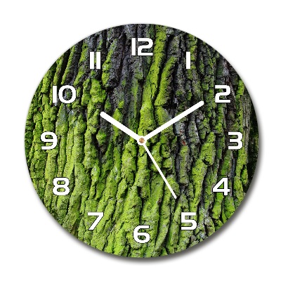 Reloj redondo pared Corteza de árbol