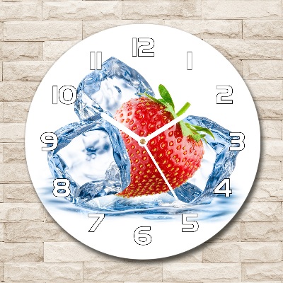 Reloj de pared redondo Fresa con hielo