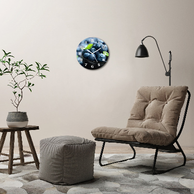 Reloj de cristal redondo Bayas