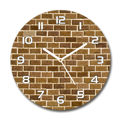 Reloj de pared redondo Pared de ladrillos
