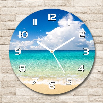 Reloj de pared redondo Playa Paraíso