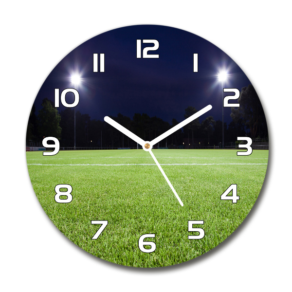 Reloj de pared redondo Campo de fútbol