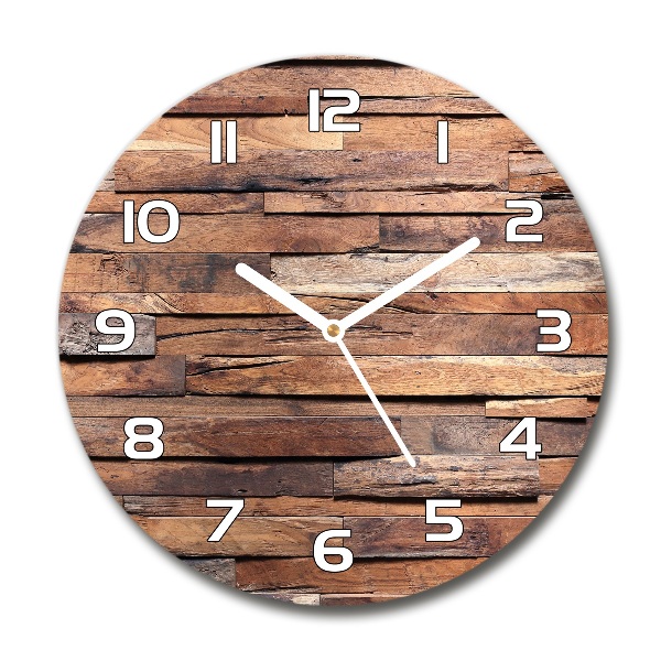 Reloj redondo pared Pared de madera
