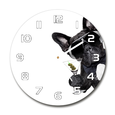 Reloj redondo pared Perro Martini