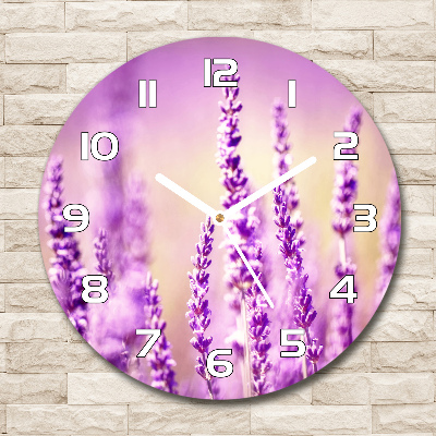 Reloj de pared redondo Lavanda