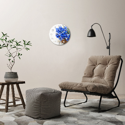 Reloj de cristal redondo Acianos en una cesta