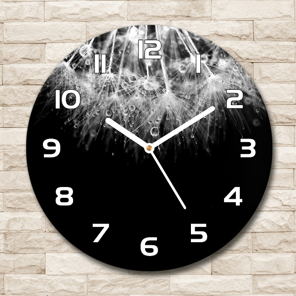 Reloj de pared redondo Semillas de diente de león
