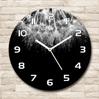 Reloj de pared redondo Semillas de diente de león