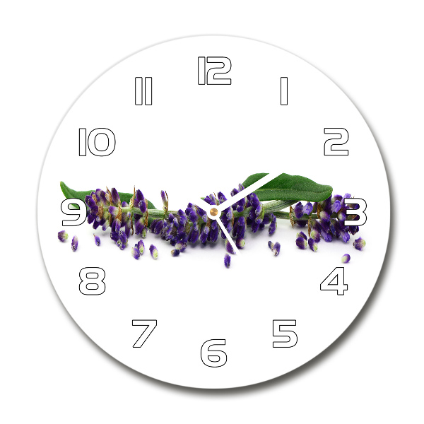 Reloj de pared redondo Lavanda