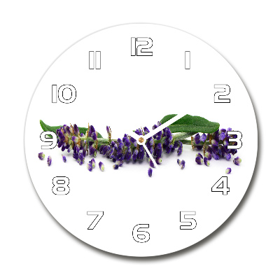Reloj de pared redondo Lavanda