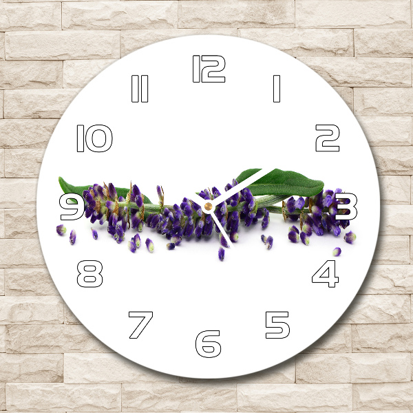 Reloj de pared redondo Lavanda