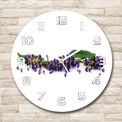 Reloj de pared redondo Lavanda